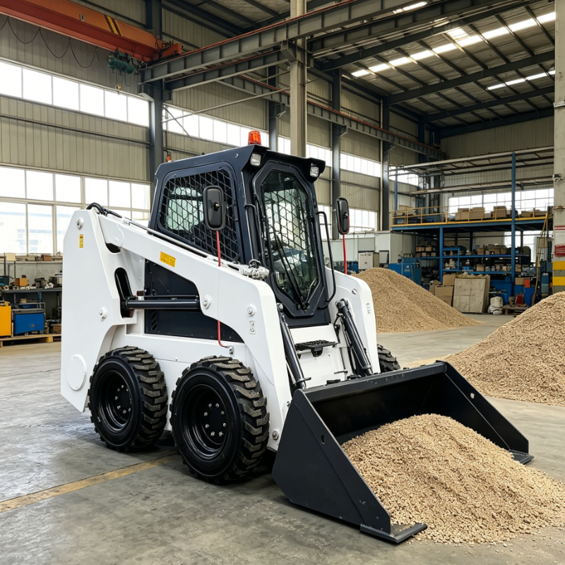 Customized Skid Steer Machine Heavy Duty Robust Four Wheel Drive for Snow Removal Material Handling Demolition