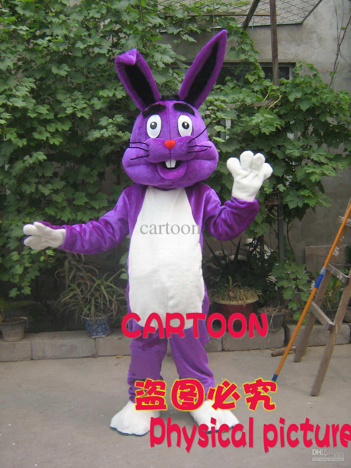 新大人ハロウィンキャラクター紫ウサギクリスマスドレス全身小道具衣装マスコット衣装