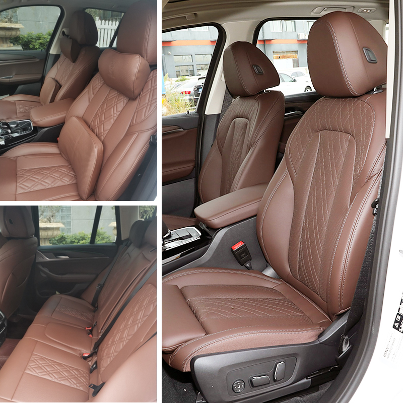 Bmw シリーズカスタムフィットカーアクセサリーシートカバー 5 席革 BMW e46 e90 e60 f30 f10 e39 f20 g20 e36 e87 e92 X5