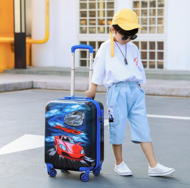 スピナースーツケース女の子旅行トロリーバッグ 20 インチ子供ローリング荷物スーツケース旅行スピナースーツケース男の子のためのスーツケース