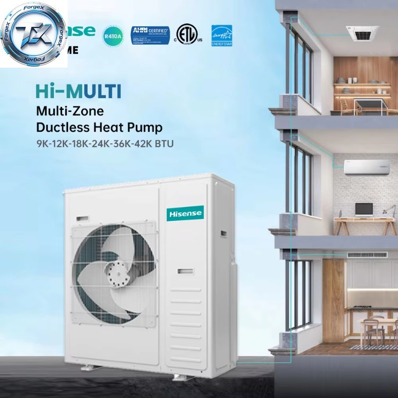 【最良の選択】ハイセンス 18000btu 24000btu 36000btu 42000btu ミニスプリット冷暖房空調スマートマルチスプリットエア C