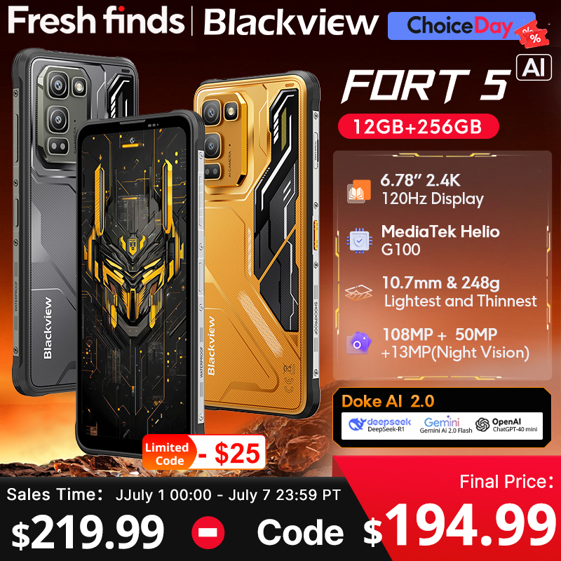 【世界初公開】Blackview Fort 5 頑丈なスマートフォン 6.78 インチ 2.4K ディスプレイ イメージング フラッグシップ 108Mp カメラ 2W ボックス スピーカー Cellpho