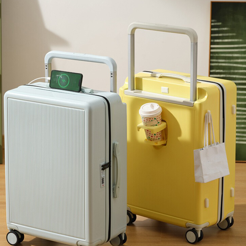 新しいワイドトロリースーツケース 20 インチ多機能旅行搭乗ボックス 26 インチ大容量ローリング荷物トロリーケース