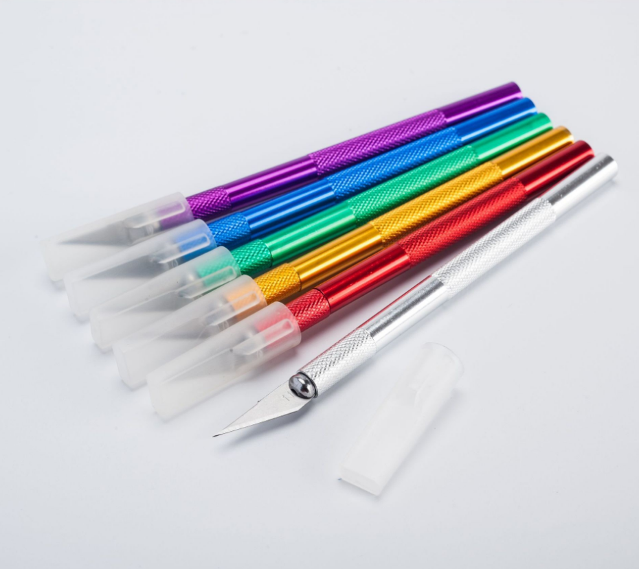 シャープ Exacto ナイフセット Exacto ナイフ カラフルなクラフトナイフキット、DIY、アート、切断、彫刻用の精密ホビーナイフ、10 個