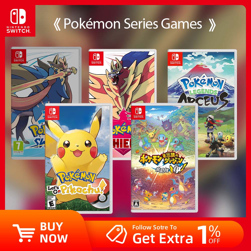 Nintendo Switch ゲームセール - ポケモン レジェンズ アルセウス / シールド / ソード / 不思議のダンジョン / レッツゴー、ピカチュウ ゲームカード