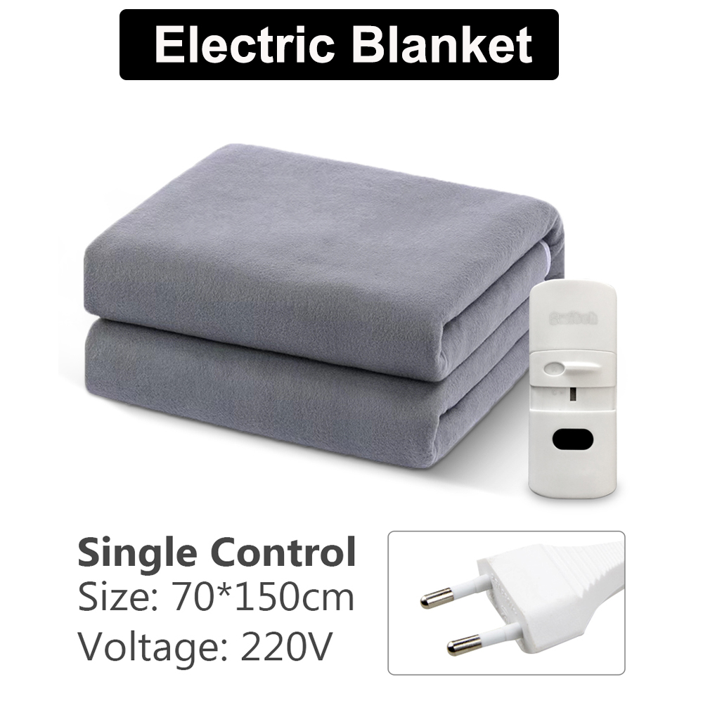 電気毛布 220V EU 厚いヒーター加熱された毛布マットレスサーモスタット電熱毛布冬ボディウォーマー