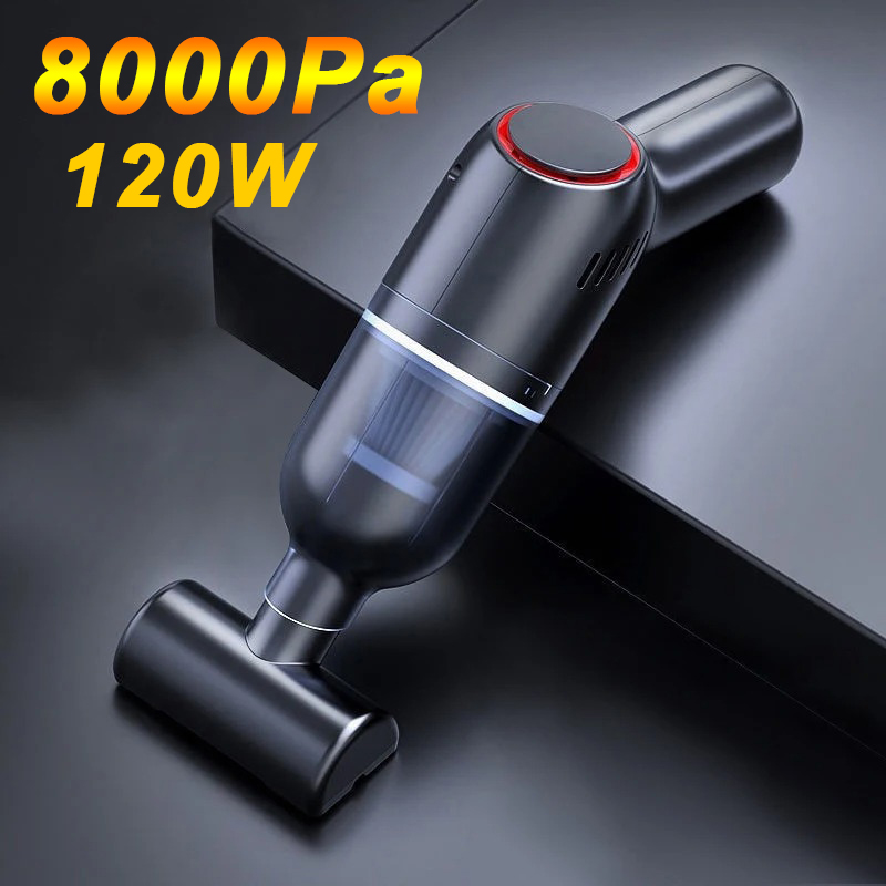 EAFC ワイヤレス車の掃除機ハンドヘルドミニ真空 8000Pa 120 ワット高吸引 Reacchargeable 家庭用車のクリーニングウェットドライ