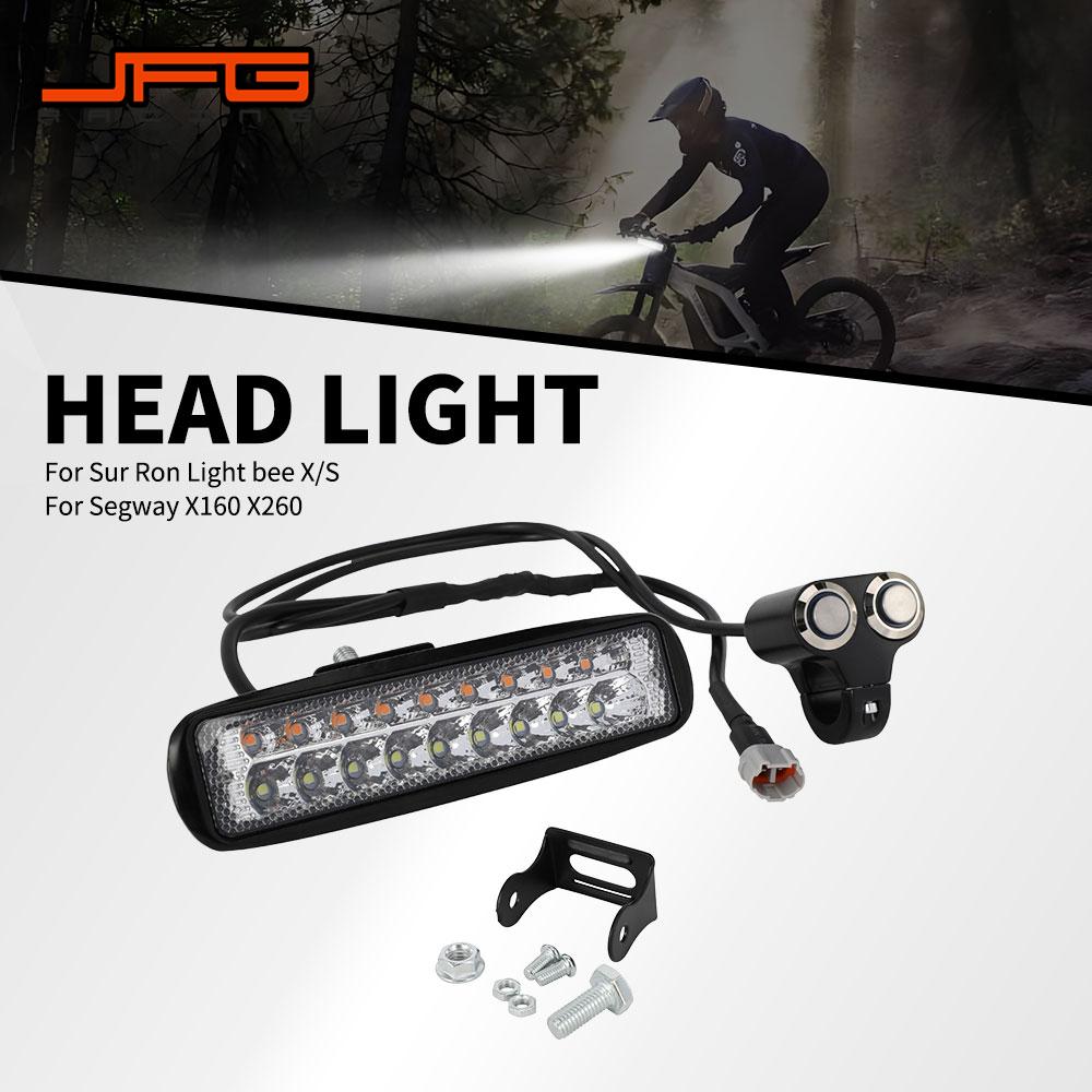 オートバイのヘッドライトヘッドランプフロントライトスイッチ付き Sur Ron Sur-Ron ライト蜂 Lightbee S X 電動ダートバイクスポットライト