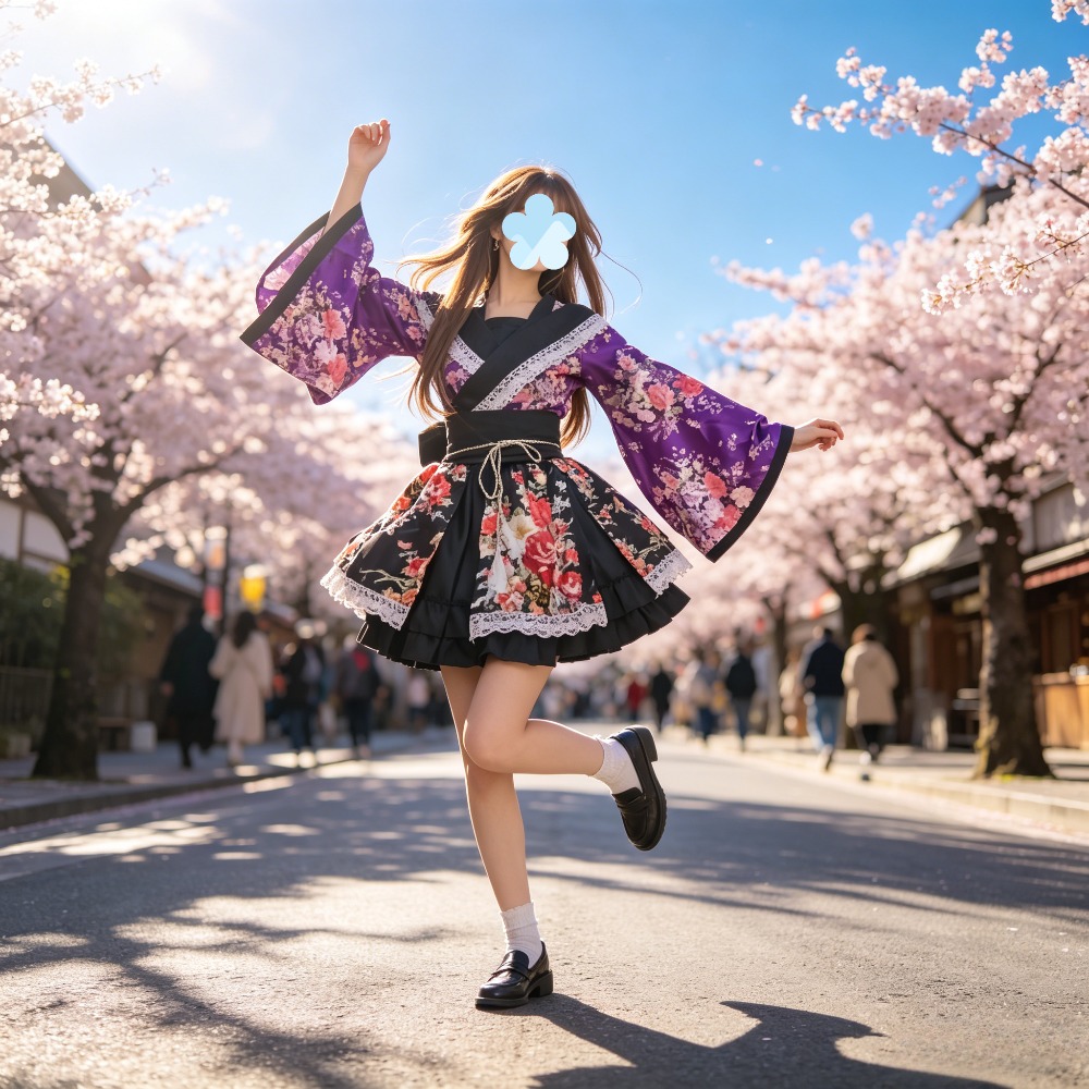 新しい修正された着物浴衣、アニメコスプレ衣装、ステージパフォーマンス、パーティー用の伝統的なレトロ衣装