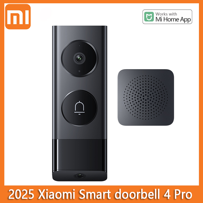 Xiaomi スマートドアベル 4pro デュアルレンズ 5MP HD 赤外線ナイトビジョン 150 広角ビデオインターホン 32 ギガバイトキャットアイ mihomeapp