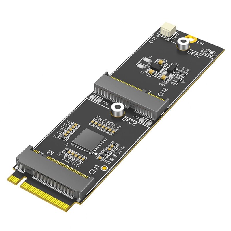 M.2 NVMe デュアル M.2 アダプターカード PCIe バス対応、Wi-Fi/Bluetooth モジュール、追加 NVMe スロット M.2 ポート