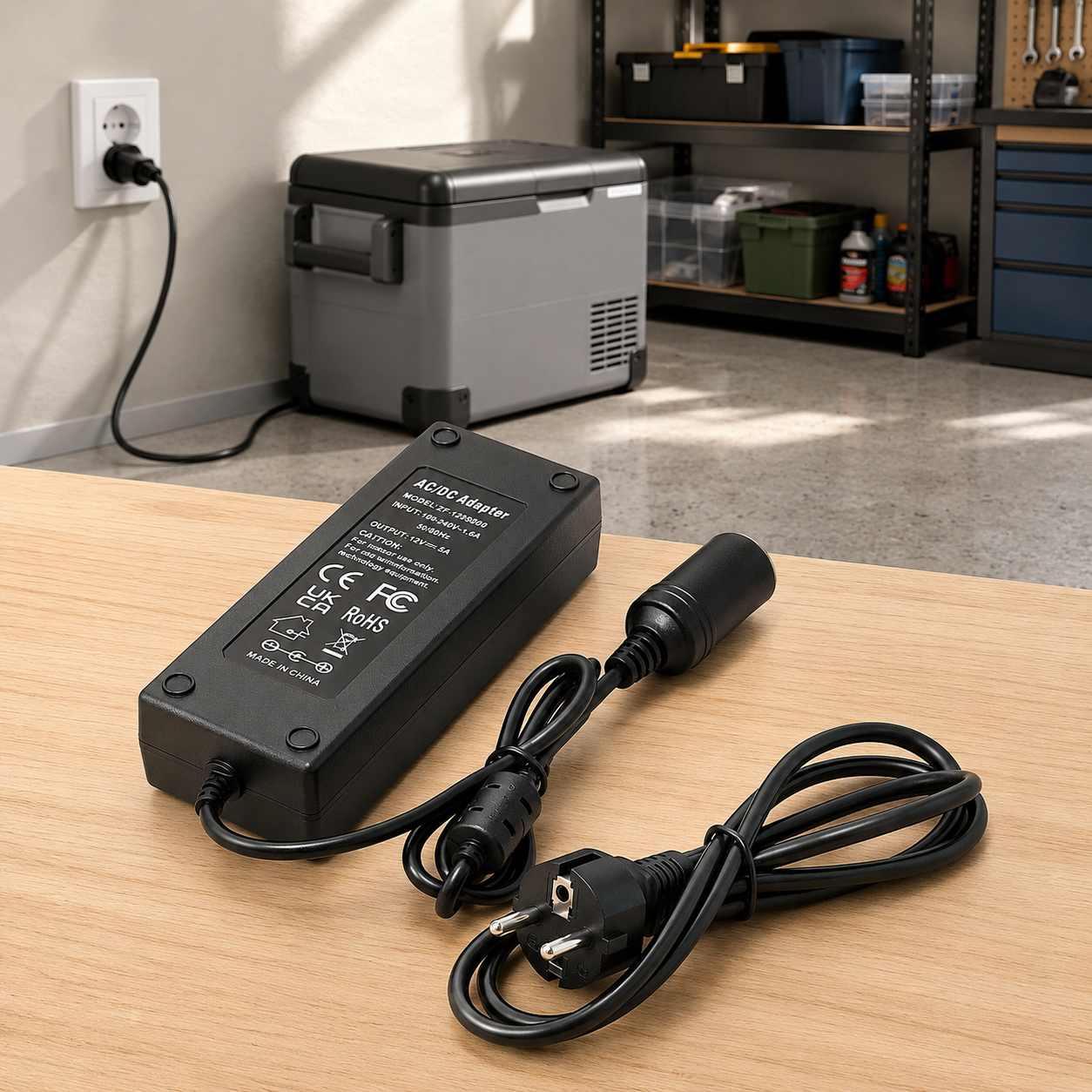 120W AC DCコンバータ220V 240Vから12V 10A車のシガーライターアダプターミニ冷蔵庫クーラー真空ポンプ用