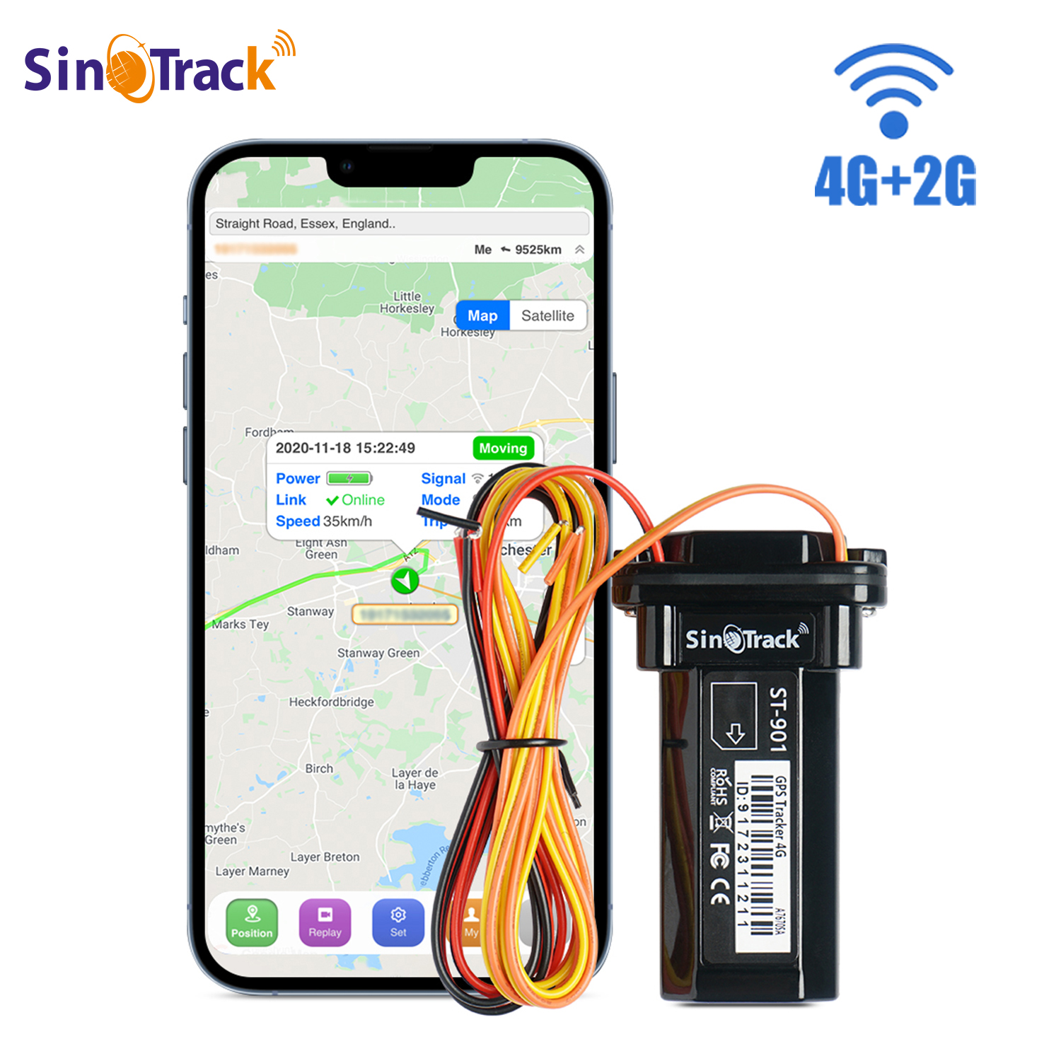 4 グラムミニトラッカー防水内蔵バッテリー GPS ST-901L 車車両 GPS デバイスオートバイ用オンライン追跡ソフトウェア