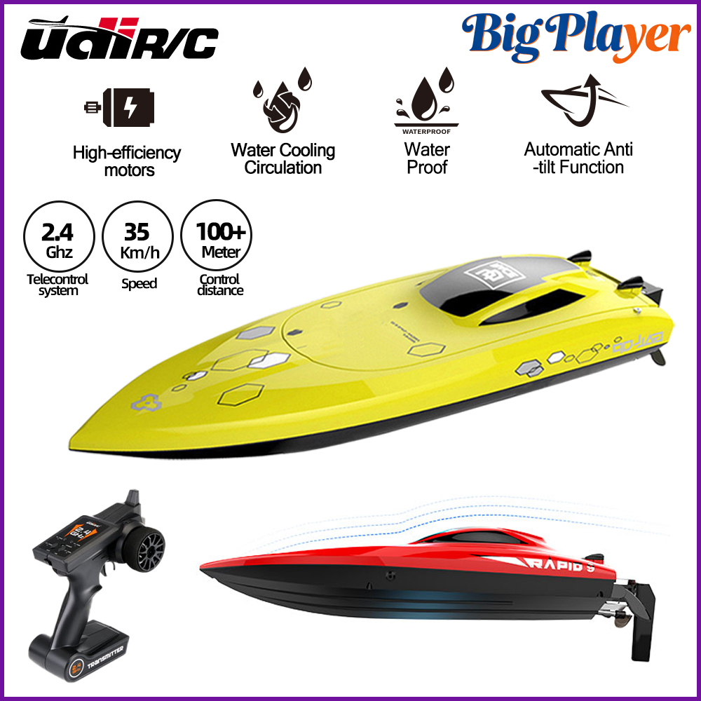 UDiRC UDI008 UDI009 RC ボート 35 キロ/h 高速 2.4GHz リモートコントロールスピードボート水のおもちゃと防水おもちゃプール湖用