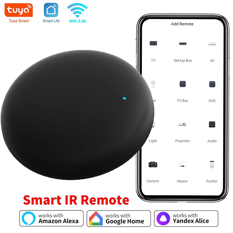 Tuya WiFi IR リモートスマートホームオートメーションスマートライフアプリスマートリモコンユニバーサル赤外線 Google ホーム Alexa と連携