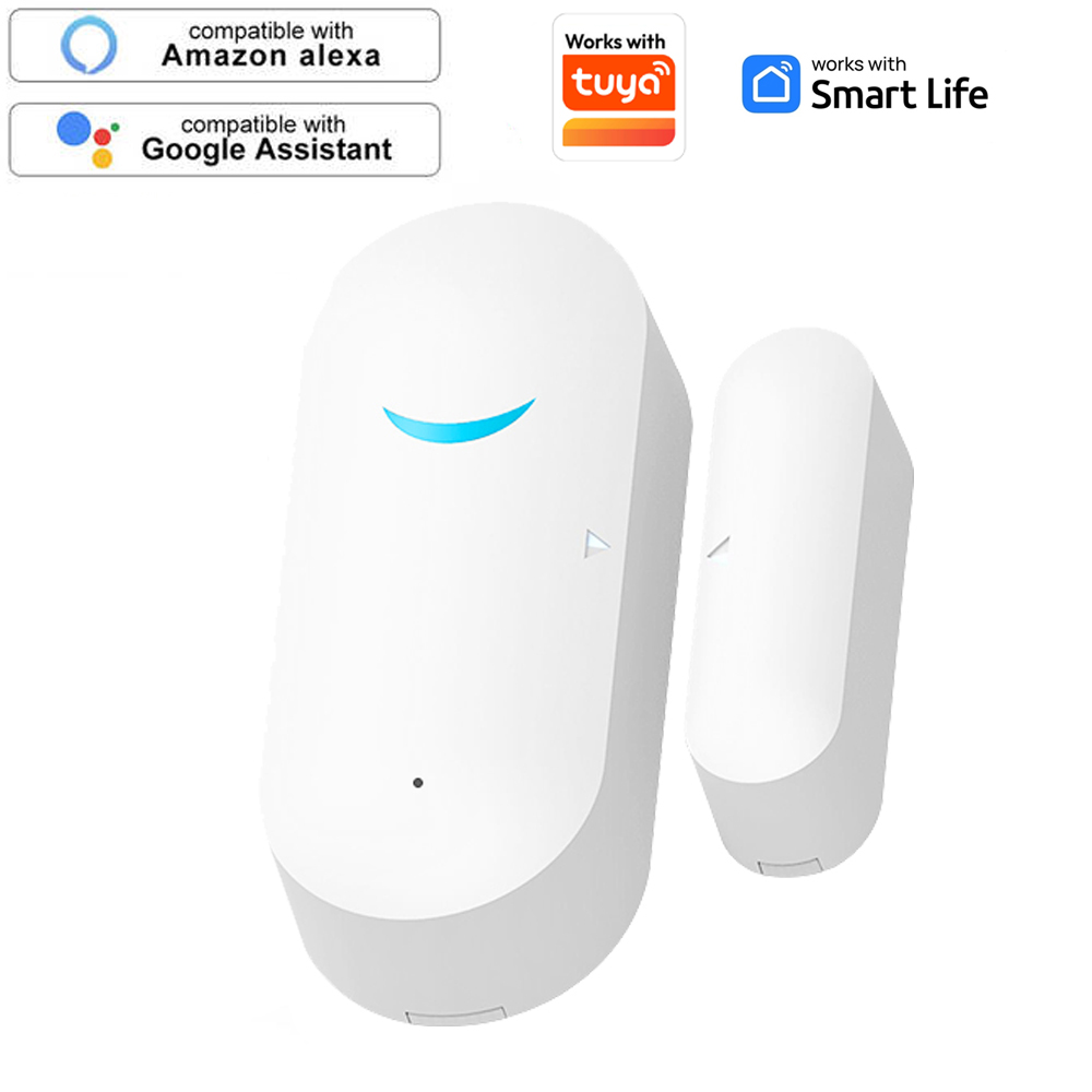 Tuya スマート WiFi ドアセンサードア開閉検出器 WiFi アプリ通知アラートセキュリティアラームサポート Alexa Google Home