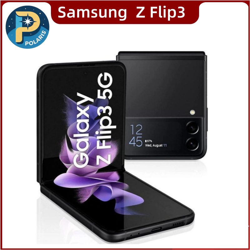 Samsung Galaxy Z Flip3 Flip 3 5G F711U1 F711N F711B 6.7インチ 8GB 128/256GB NFC Snapdragon チップセットロック解除済み折りたたみスマートフォン