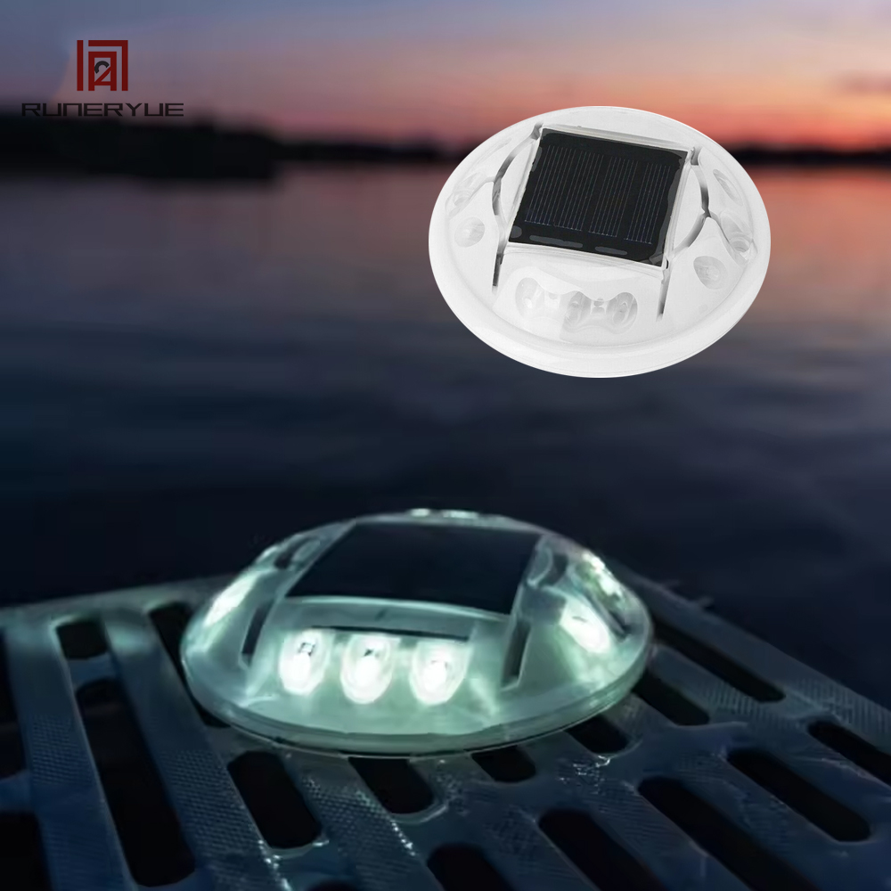 防水 Ip68 交通安全私道マーカー点滅ライト Led 太陽光発電道路スタッド反射キャットアイ道路スパイク