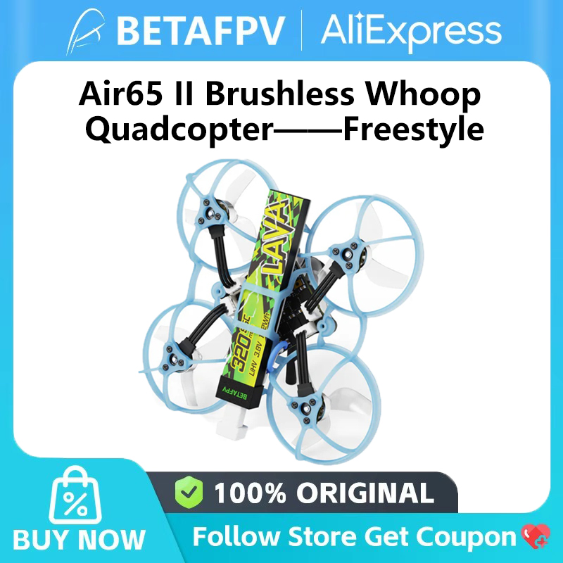 BETAFPV フリースタイル Air65 II ELRS 2.4 グラムブラシレスフープ Quadcopter プロフェッショナル RC ミニドローン LAVA Seriel 1S 95C 320MAH バッテリー