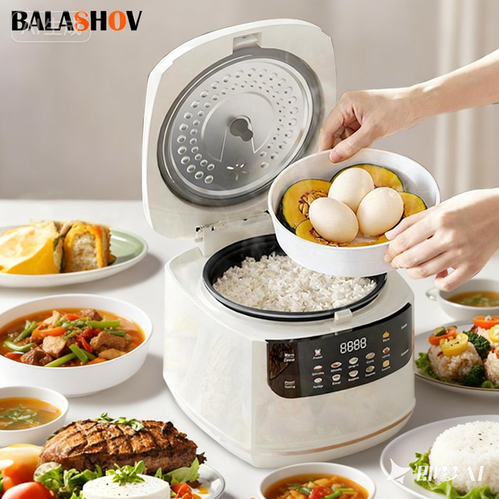 電気炊飯器スマート 2L 自動多機能炊飯機ノンスティックライナー食品ウォーマー家庭用炊飯器
