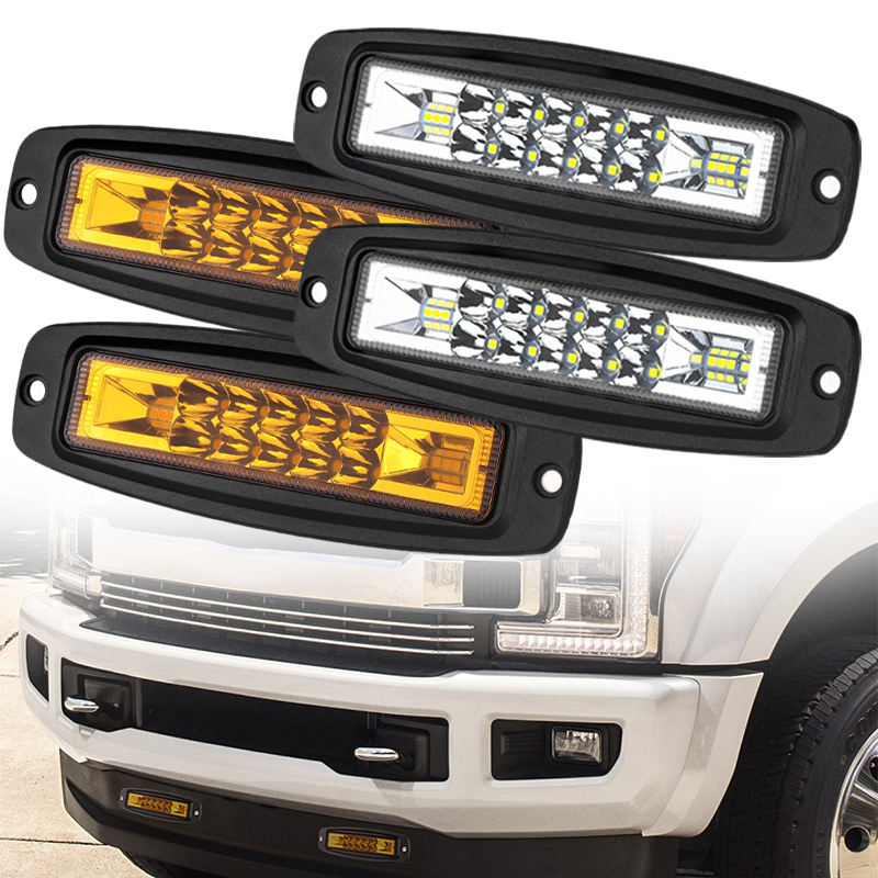7 inch Flush Mount LED Reversing Light Pods 20W Driving Work Light Combo Flood Spot Fog Light For Off Road 4x4 Car Truck ATV SUV