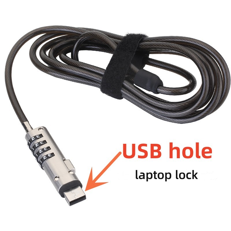 ユニバーサル USB 穴デジタルデバイスロックセキュリティ USB パスワード盗難防止ロックラップトップタブレットプロジェクターテレビの盗難防止に使用