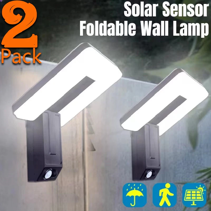 折りたたみ式 LED 120° ソーラーライト屋外壁ランプ防水スポットライトランプモーションセンサーソーラー 3 モード街路灯庭の装飾