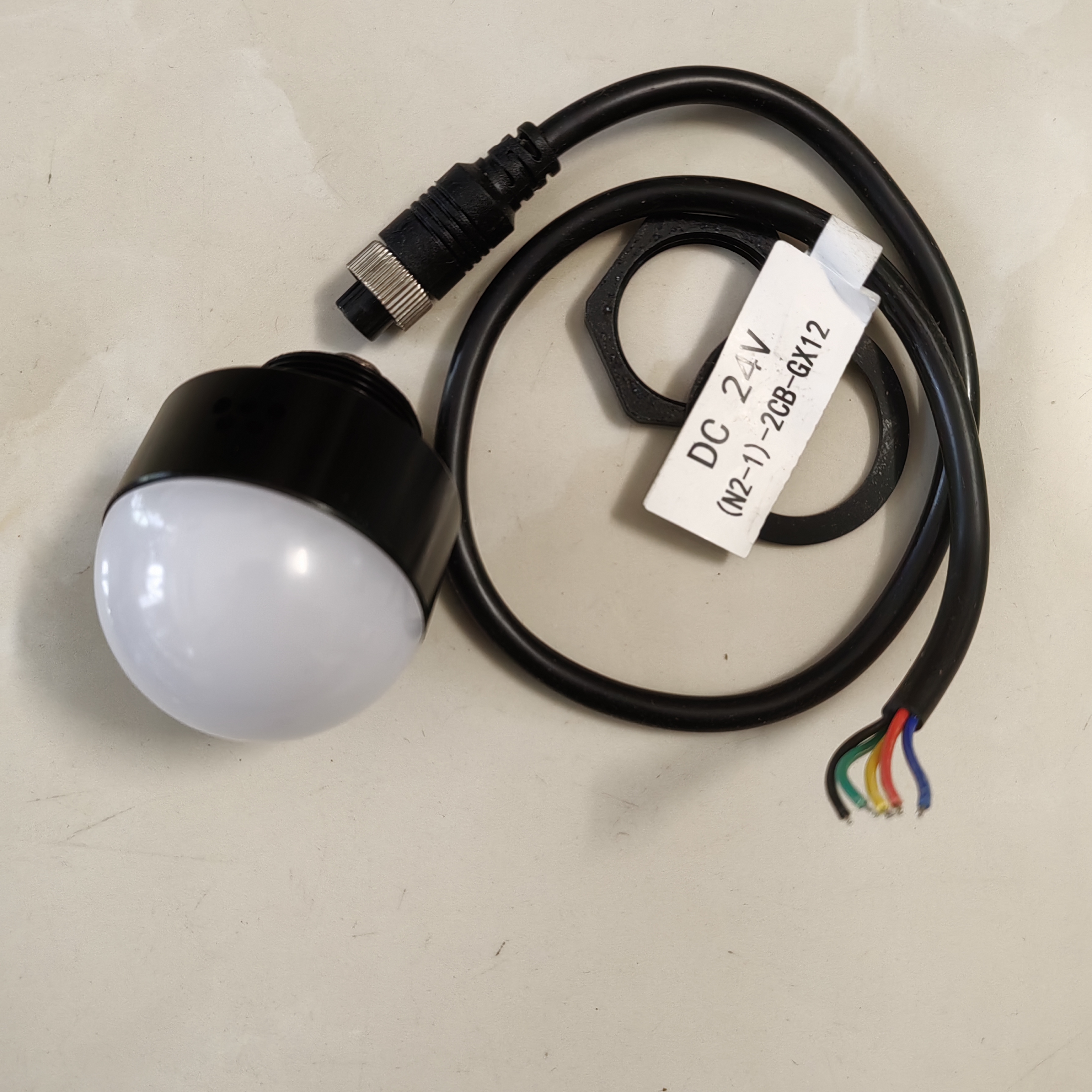 LED ミニ警告灯 3 ワット 24 ボルト防水防塵産業機械三色半球金属アラームインジケータ障害ランプ