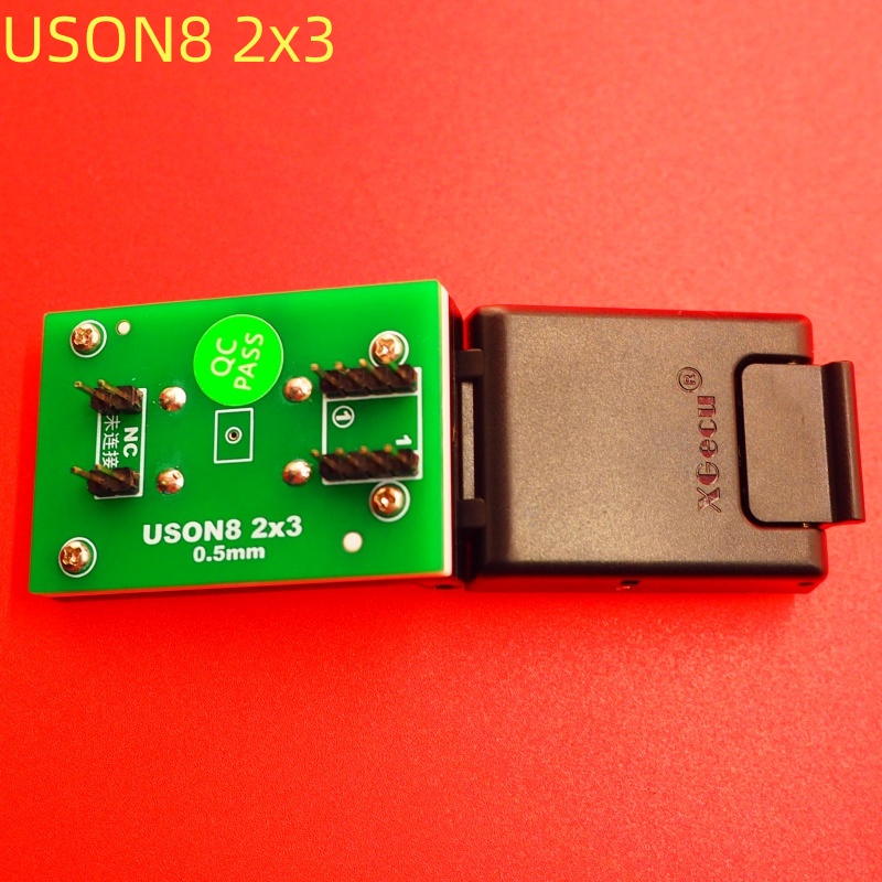 100% オリジナル XGecu QFN8 WSON8 USON8 DFN8 2X3 または 4X4 IC ソケットユニバーサルアダプター SPI NAND NOR フラッシュ (T48)