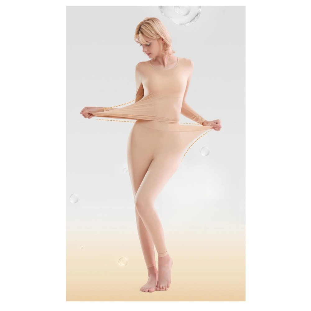 女性サーマルレギンスハイウエスト超ソフト弾性スリムフィットパンツ寒い天候のための暖かいベースレイヤー日常着