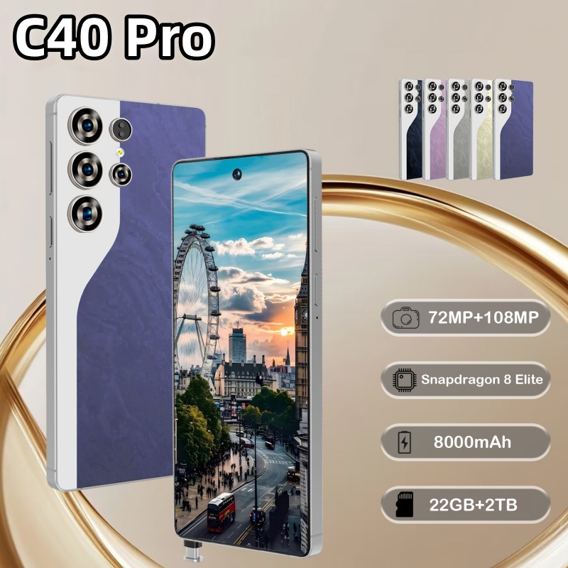 2026 ホット C40 プロオリジナルインテリジェント 4G 5G デュアルカードデュアルスタンバイシステムグローバルバージョン 6.9 インチ 8000mAh バッテリー到着