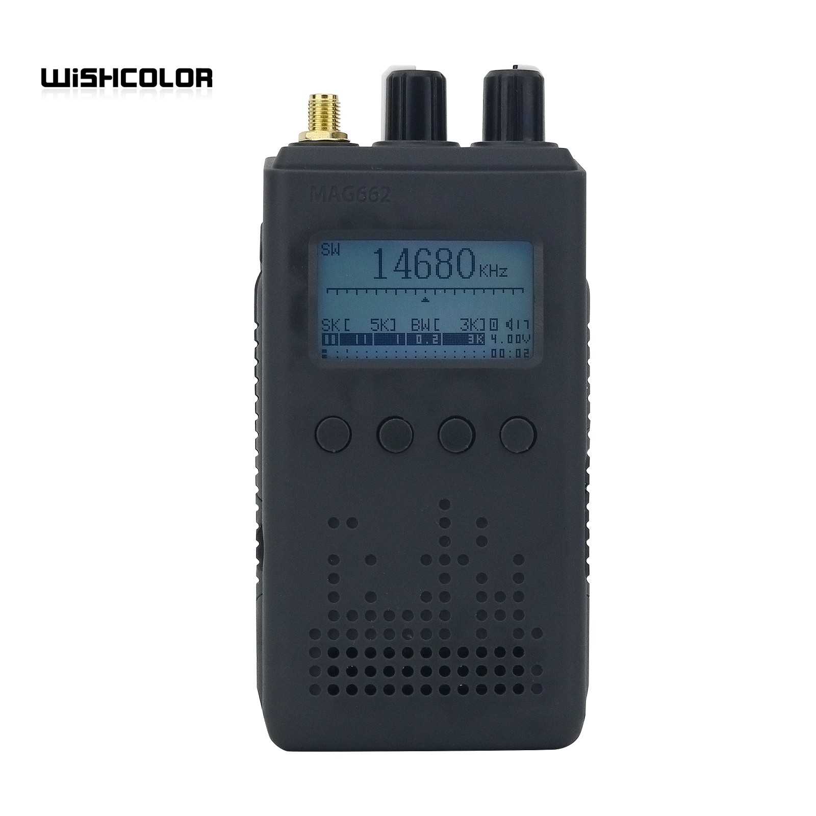 HamGeek MAG662 TEF6686 DSP フルバンドラジオ FM/LW/MW/SW ラジオ受信機 スクリーンアンテナ付き ブラック