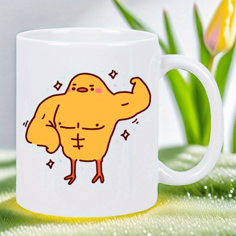 面白い漫画チキンマグセラミックコーヒーカップかわいい動物ノベルティ箸置きギフト夫妻誕生日モーニングティー