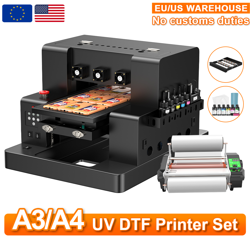 A3 UVプリンター XP600 UV DTFプリンター Impresora L805 UVフラットベッドプリンター アクリル金属ステッカープリンターマシン UVプリンター