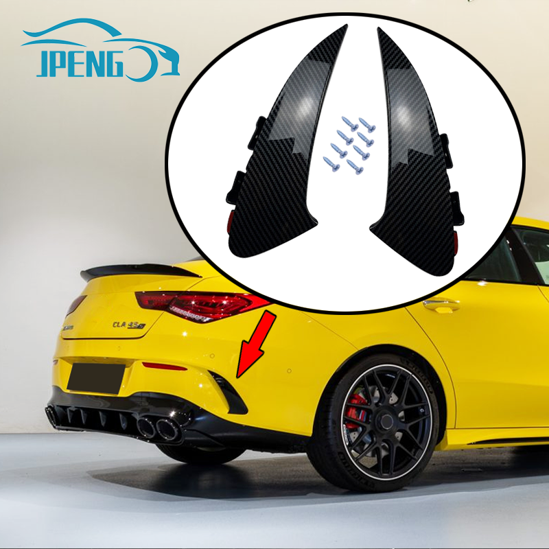 車のリアバンパーサイドカナードスプリッターメルセデス · ベンツアクセサリー CLA C クラス C118 CLA180 CLA35 CLA45 CLA200 CLA250 AMG 2020