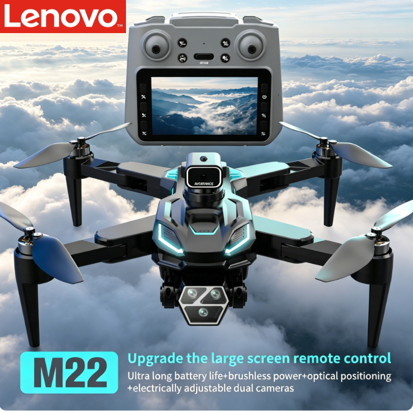 レノボ M22 ドローン折りたたみ式空撮 8K ウルトラ HD カメラブラシレスモーター 4.3 スマート制御オプティカルフロー安定した RC クワッドコプター