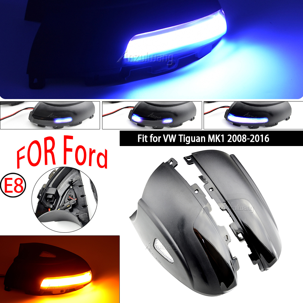 LED ミラーターンシグナルライト流水ダイナミックウインカー VW ティグアン MK1 2008 2009 2010 2011 2012 2013 2014 2015 2016