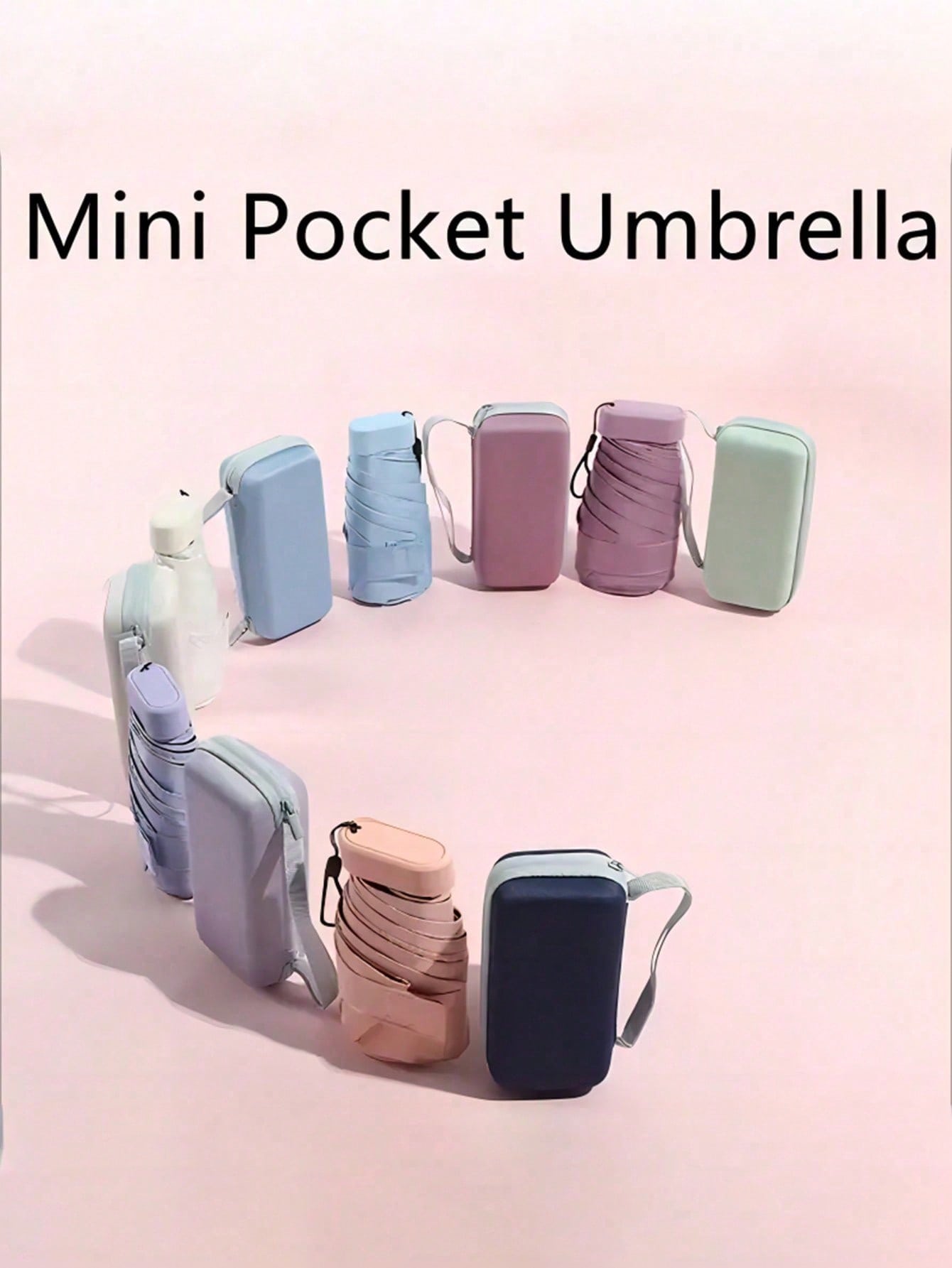 1pc ミニ折りたたみ傘、ポケットサイズの防水ポータブル旅行傘、サンシェード傘、女性の UV 保護傘、2-in-1 ミニ 6 つ折り超軽量ポータブル傘、ミニ旅行傘