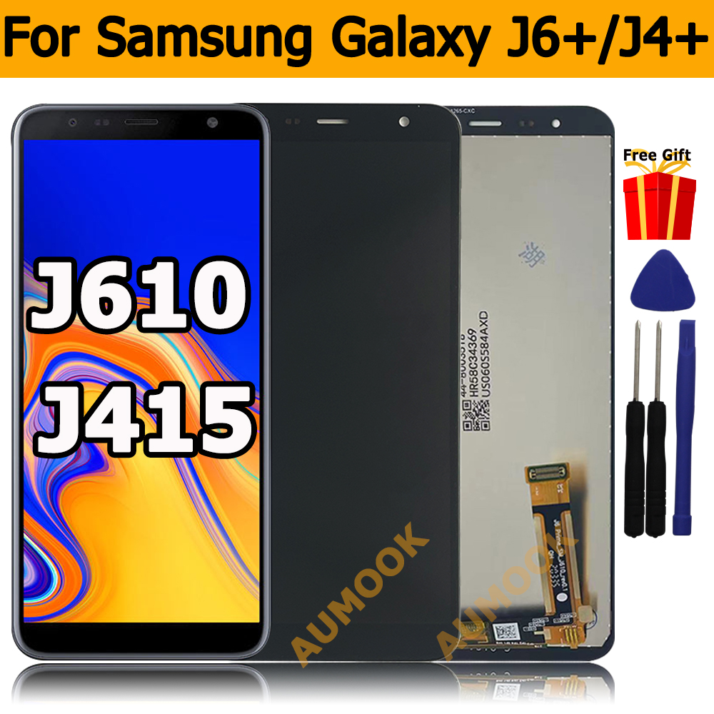 サムスンギャラクシー J6 J610 J610F ディスプレイタッチスクリーンアセンブリサムスンギャラクシー J4 J415 J415F 液晶画面の交換