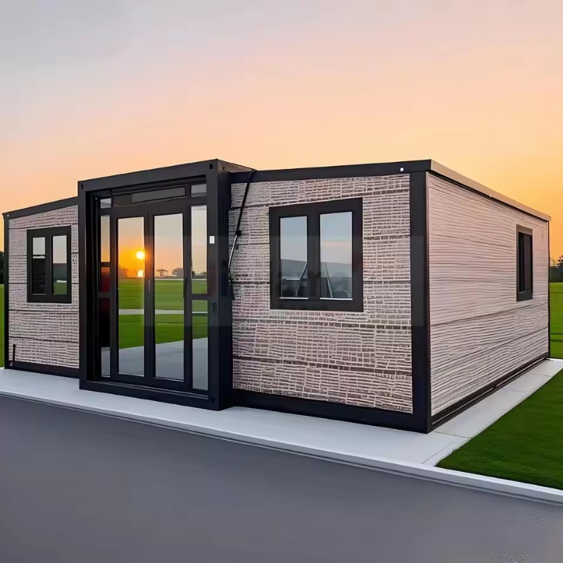 20 フィートのプレハブ現代の可動拡張可能なコンテナ ホーム 3 ベッドルーム プレハブ ヴィラ ポータブル ハウス