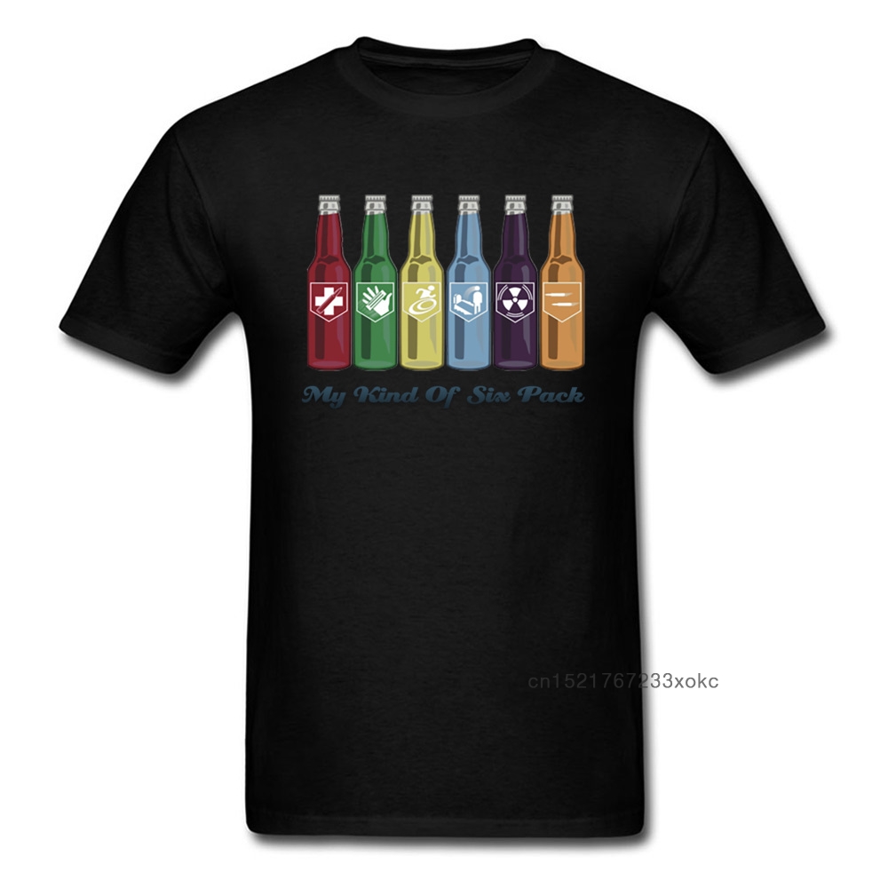 Perk コーラ 6 パック Tシャツ男性おかしい服ストリートスタイルトップスヒップホップ Tシャツ夏ソフトドリンク Tシャツビール Tシャツカラフル