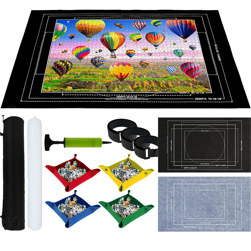 1500 〜 3000 個のパズルマットロールアップ不織布子供パズルおもちゃアクセサリーブレーンストーミングゲーム親子インタラクション TMZ