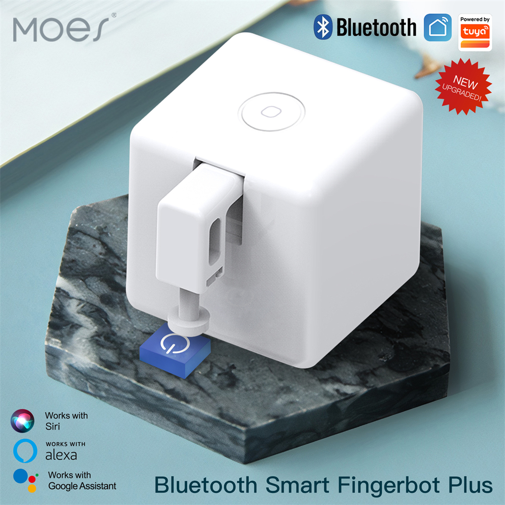 MOES Tuya スマート Bluetooth フィンガーボット スイッチ ボタン プッシャー スマート ライフ アプリ Alexa、Google アシスタント経由の音声制御