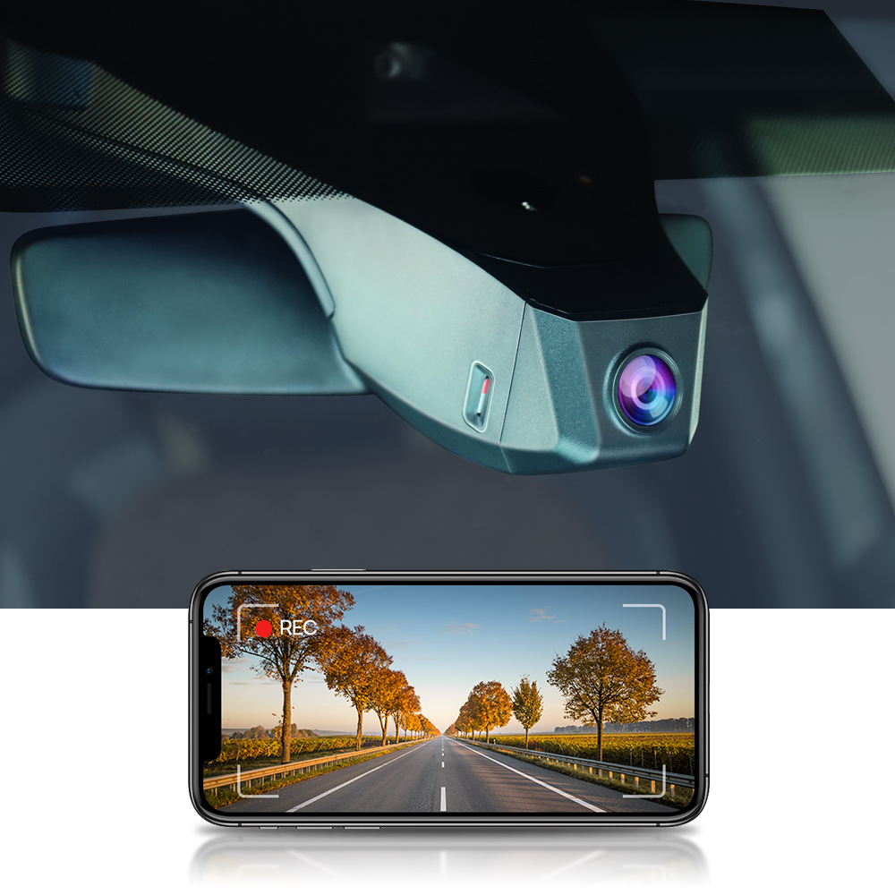 Fitcamx 4K ダッシュカム VW フォルクスワーゲン ID.4/アウディ Q4 e-tron/キュプラ タバスカン用、ナイトビジョン付き WiFi カー DVR カメラ、OEM スタイル