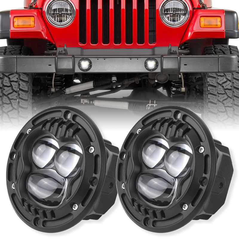 4 インチフラッシュマウント LED ポッドライトワークランプドライビングランプ逆転ランプハイ/ロービームフォグランプジープ 4x4 トラック SUV ATV