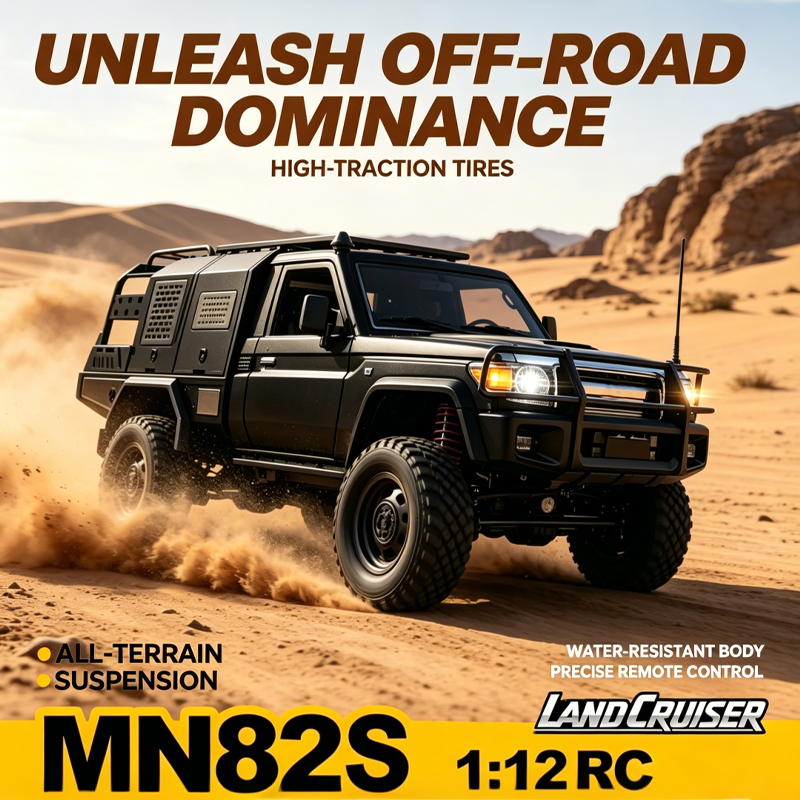 RC クローラー MN82S 1/12 フルスケール RC オフロードカー 4WD 2.4 グラムリモートコントロールクライミングピックアップトラックモデルカー子供大人のおもちゃギフト