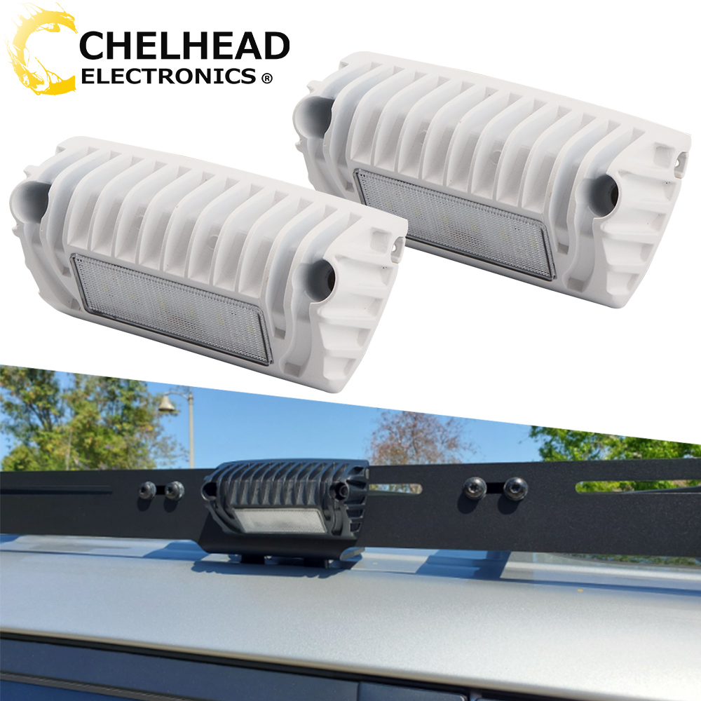 RV Led エクステリアポーチライト 6500K 12v 24v 屋外キャンプ日よけ照明シーンワークランプキャラバンキャンピングカートレーラーバス用