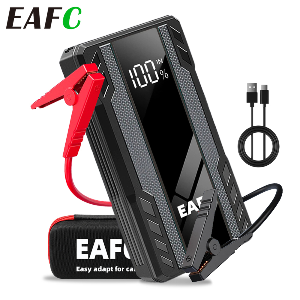 多機能緊急カージャンプスターター 1000A ピーク 6400mAh パワーバンク充電器 SOS 懐中電灯バッテリーブースター始動用