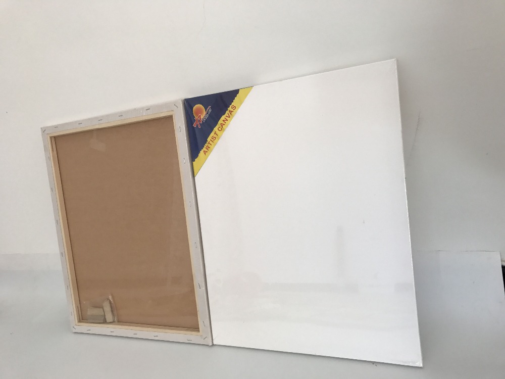 ホワイト DIY 油絵キャンバスアート用品子供用ストレッチキャンバス