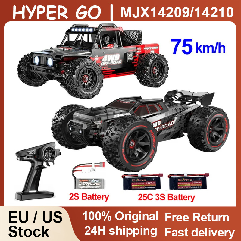 MJX 14209 14210 V3.0 1/14 RC カー 75km/h ブラシレスハイパーゴー 2.4 グラムリモートコントロール 4WD オフロードレーシング RC トラック電動趣味のおもちゃ